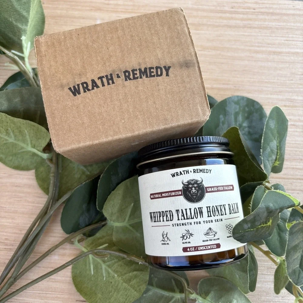 Wrath Remedy Whipped Tallow Honey Balm Strength For Your Skin 4oz